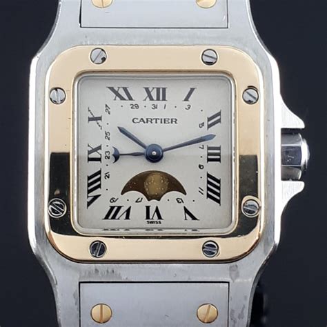 cartier santos galbee moonphase